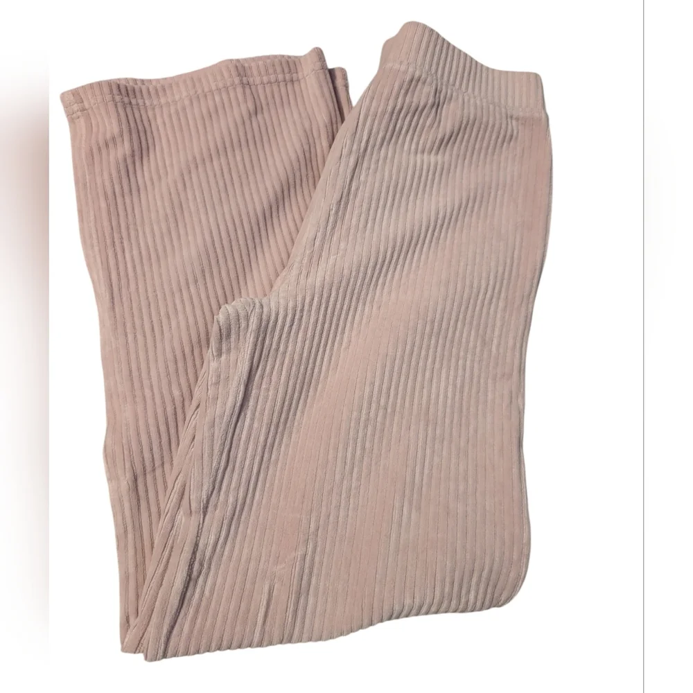 OshKosh B'gosh Girls Ribbed Velour Pants in Light‎ Pink Size 14 Flare